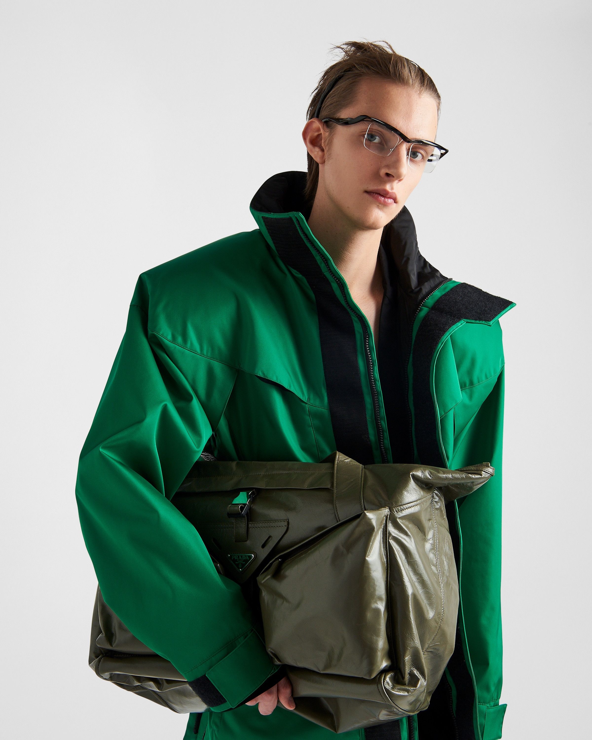 Prada o1bcso1str1025 Size: OS / Soft Lux Bag in Green Size ONE SIZE - 3 Thumbnail