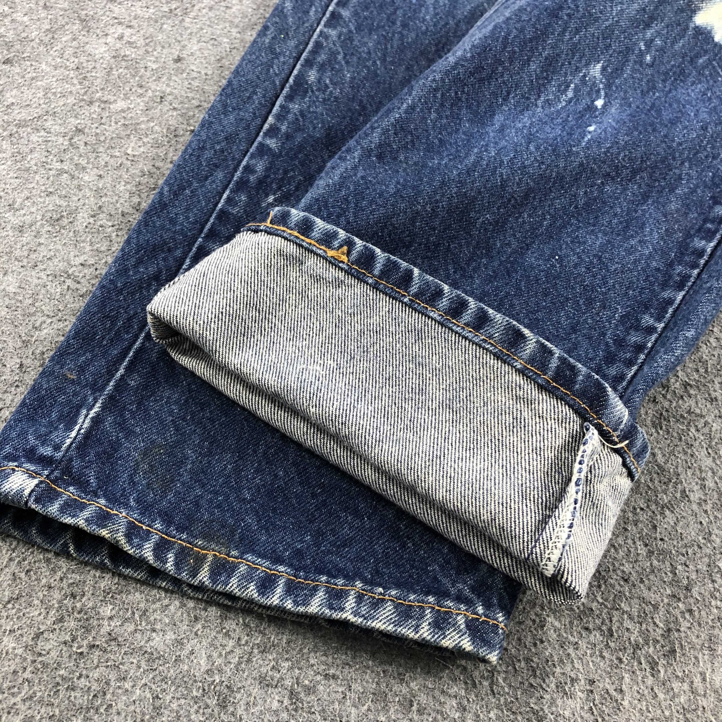 Levi's × Vintage 90s Vintage Painter Levis 505 Orange Tab Jeans-JM1111 Size US 31 - 6 Thumbnail