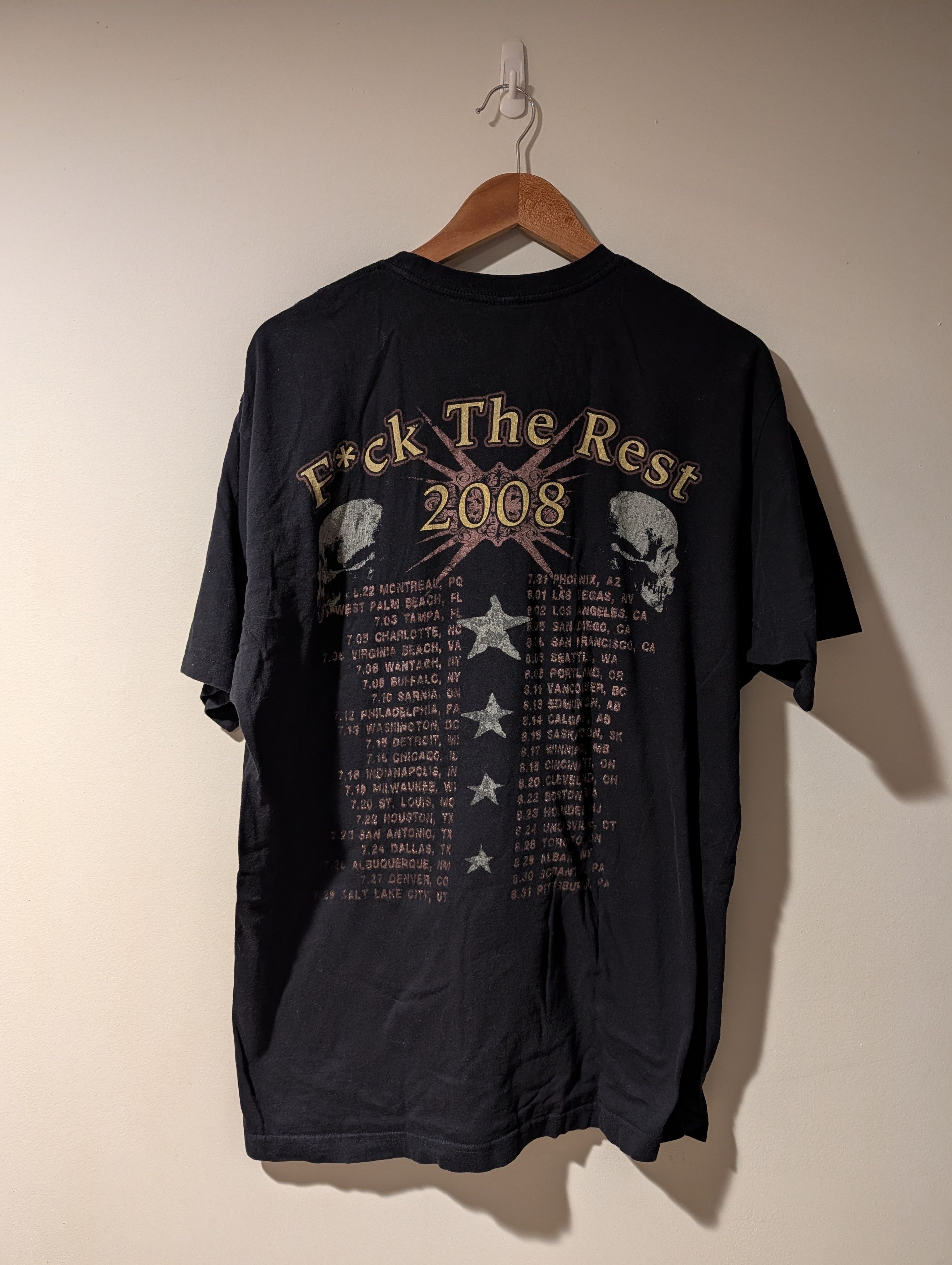 Band Tees Vintage 2008 Motley Crue F*uck the Rest Tour Music T-Shirt Size US XL / EU 56 / 4 - 4 Thumbnail