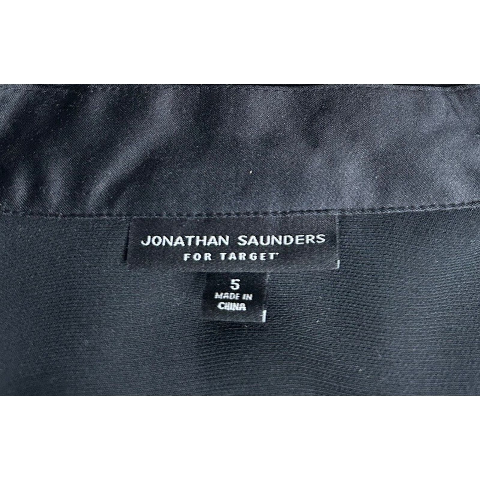 Other Jonathan Saunders Tuxedo Dress Black Chiffon Collared Size 5 Size XS / US 0-2 / IT 36-38 - 9 Thumbnail