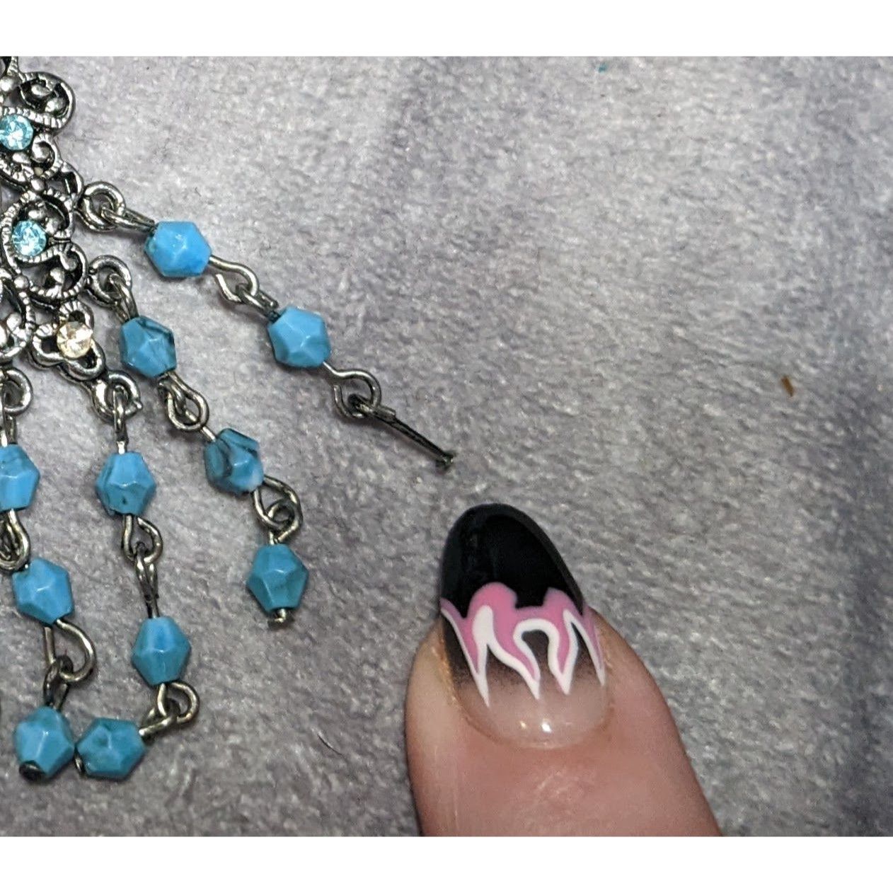 Other Bohemian Princess Blue Gemmed And Beaded Tassel Necklace Size ONE SIZE - 4 Thumbnail