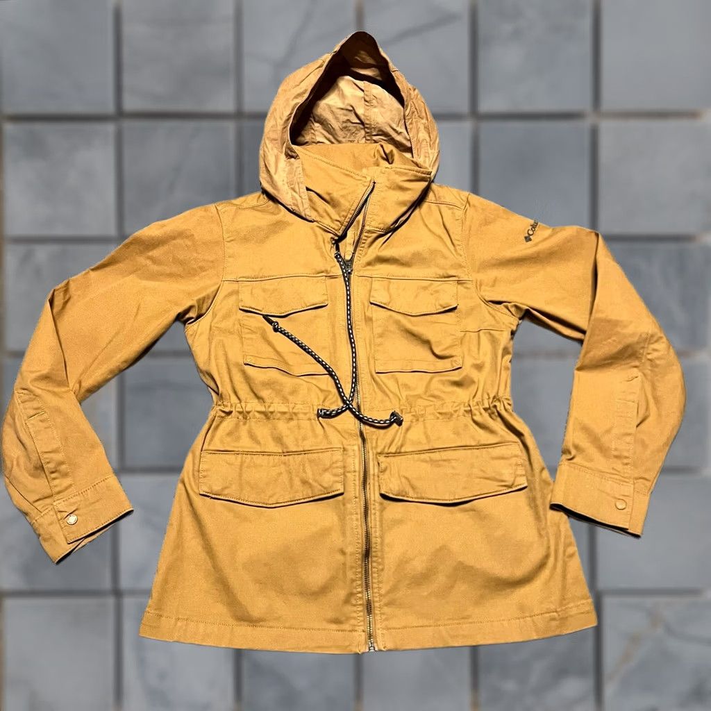 Vintage Columbia Coat Womens Small S Tummel Pines Chore Hooded Jacket Light Brown Brown Coat Women Small Columbia Coat Size S / US 4 / IT 40 - 1 Thumbnail