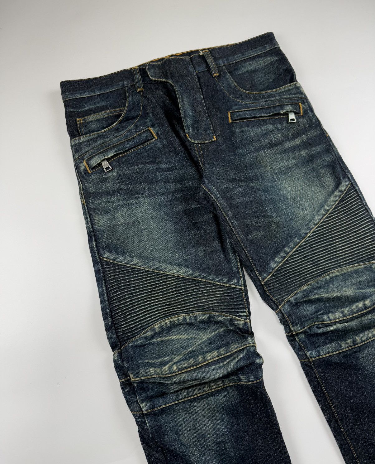 Balmain Balmain Biker Denim Size US 31 - 3 Thumbnail