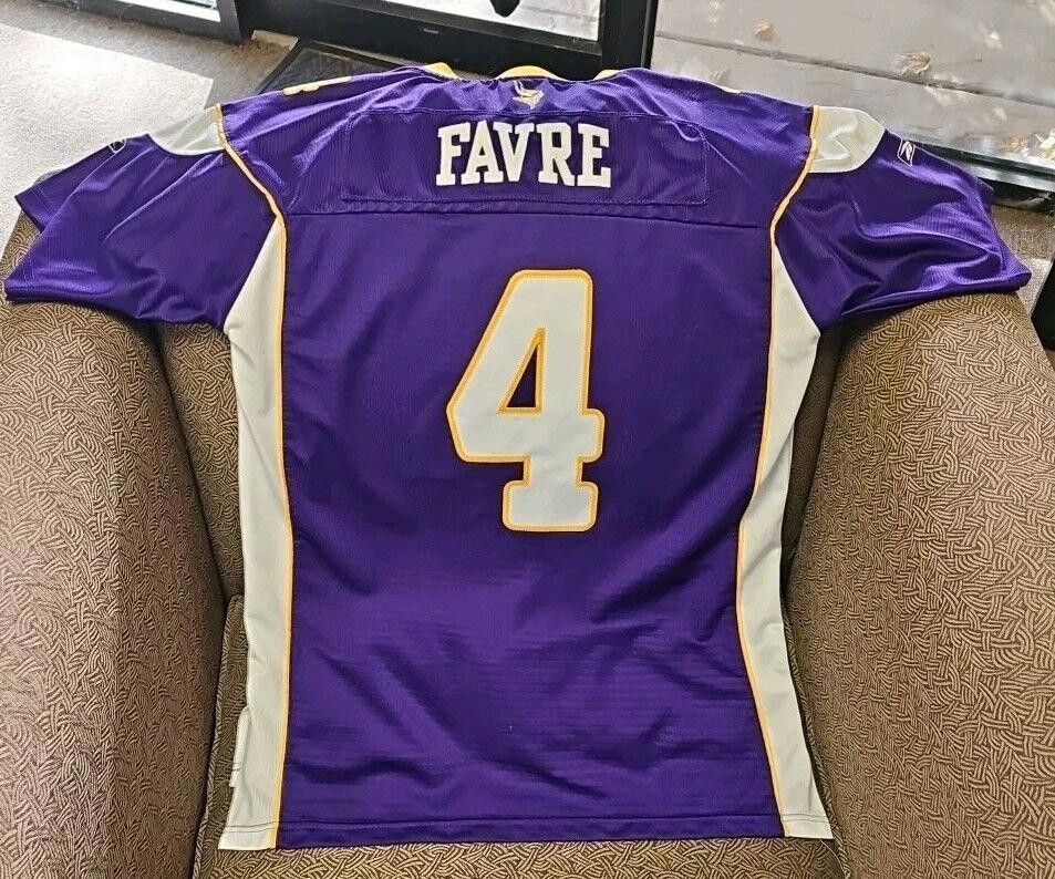 Reebok Reebok Brett Favre Onfield Stitched #4 Vikings NFL Youth XL Size ONE SIZE - 7 Thumbnail