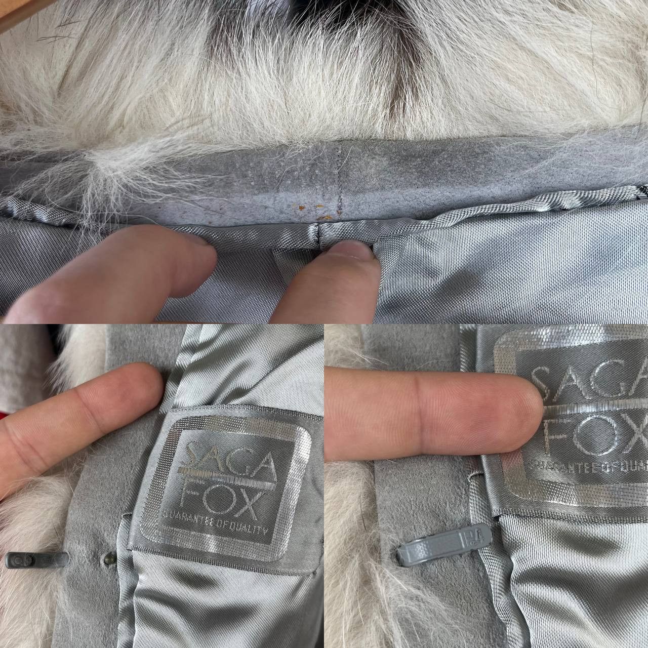 Vintage Vintage Luxury Saga Fox Silver Label Fur Coat Size 14 Size M / US 6-8 / IT 42-44 - 18 Thumbnail