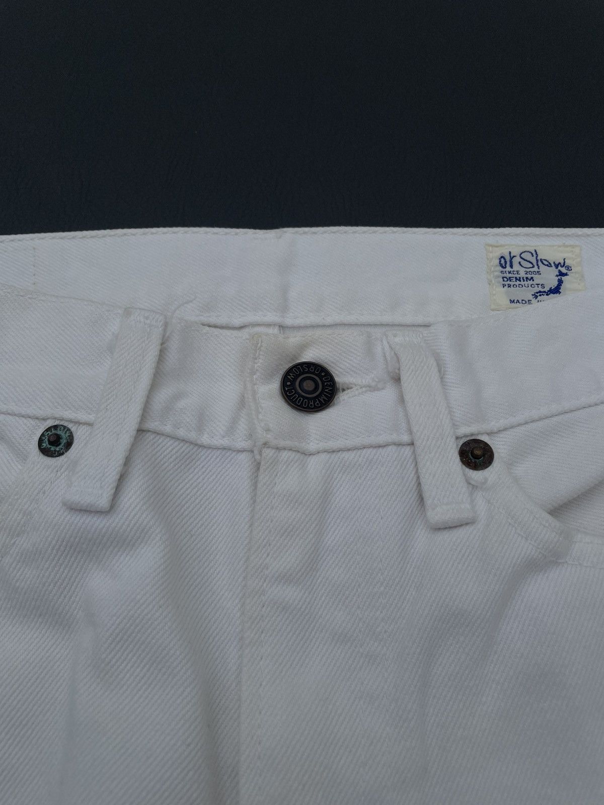 Orslow OrSlow 107 Slim Fit White Size US 29 - 6 Thumbnail