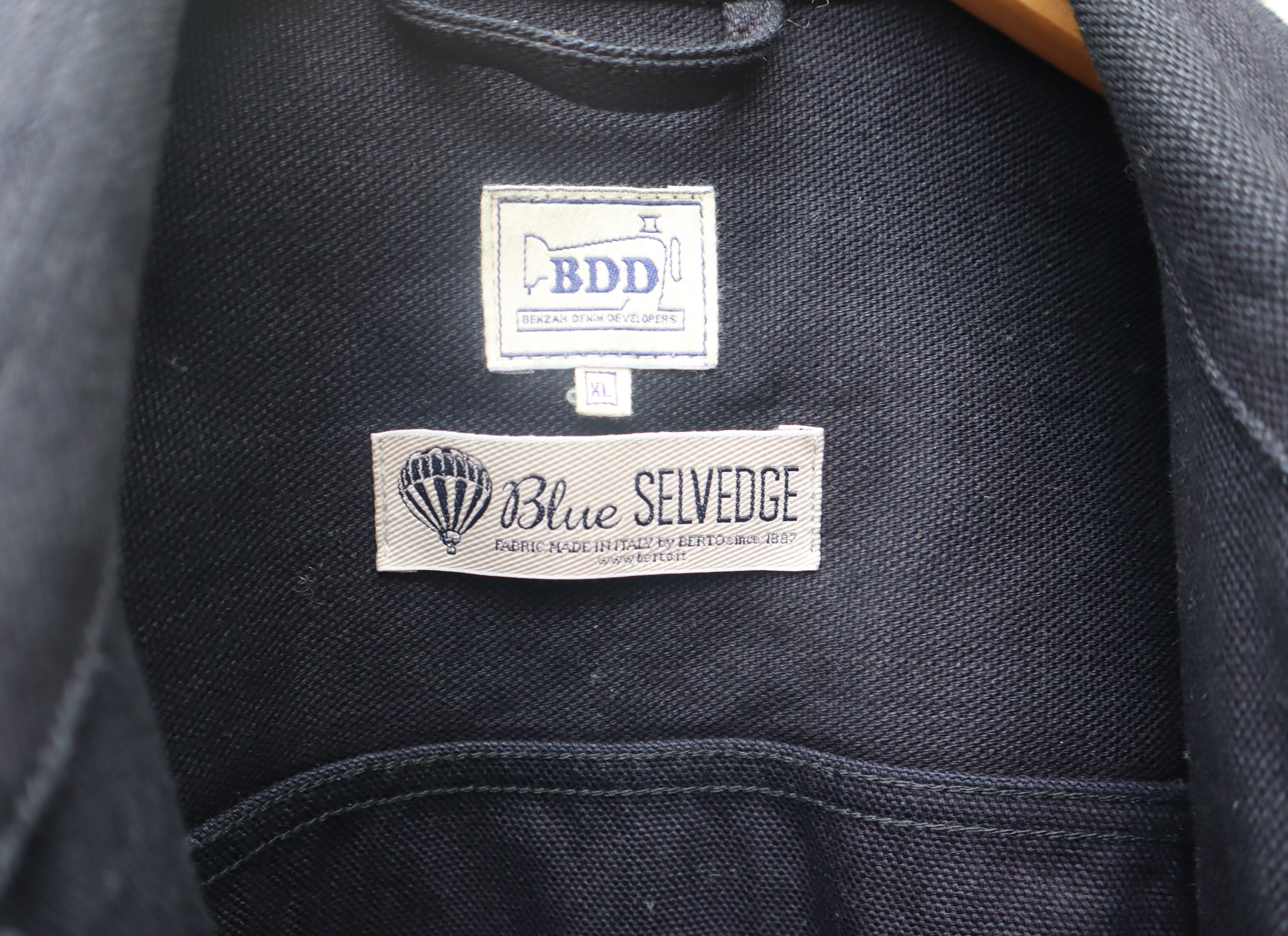 Benzak Denim Developers BDJ 01 Indigo over black pleated type 2 Size US XL / EU 56 / 4 - 9 Thumbnail