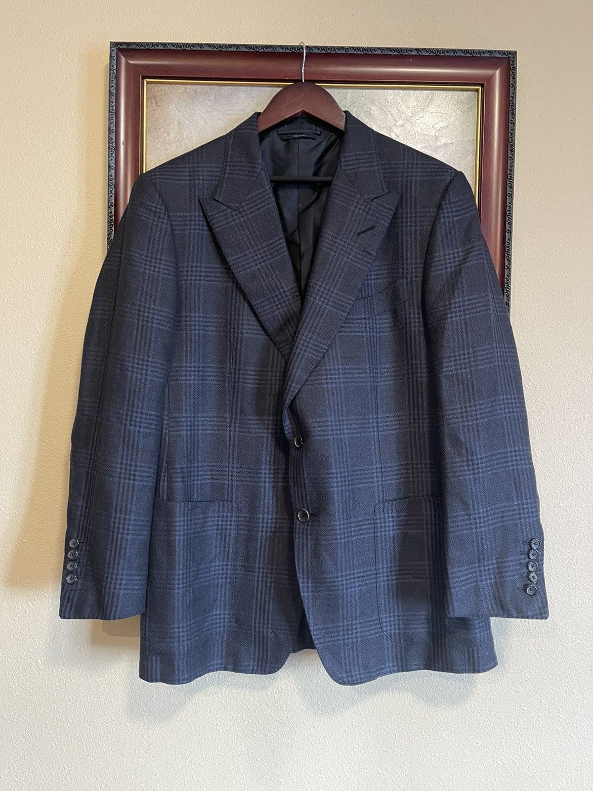image of Tom Ford Blazer Jacket 54R in Navy, Men's