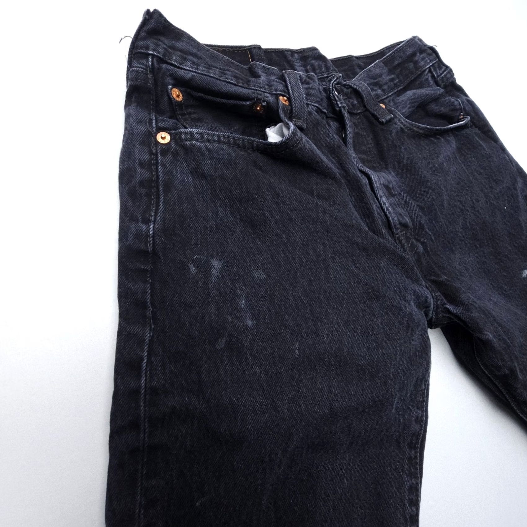 Levi's Levi's 501 Jeans Mens Regular Black 28x28 29x30 Button Fly Denim Straight Pocket 5-Pocket Vintage: No Theme: American, Classic Size US 29 - 6 Thumbnail
