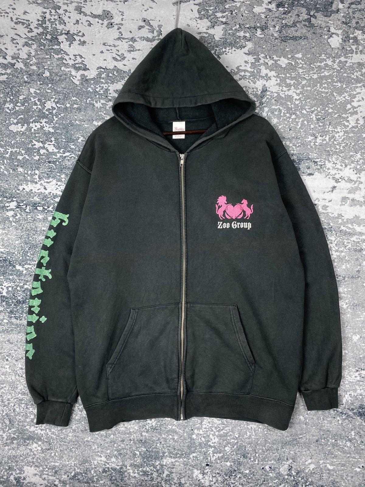 Japanese Brand Vintage Zoo Group Zip Up Hoodies Size US XL / EU 56 / 4 - 2 Thumbnail