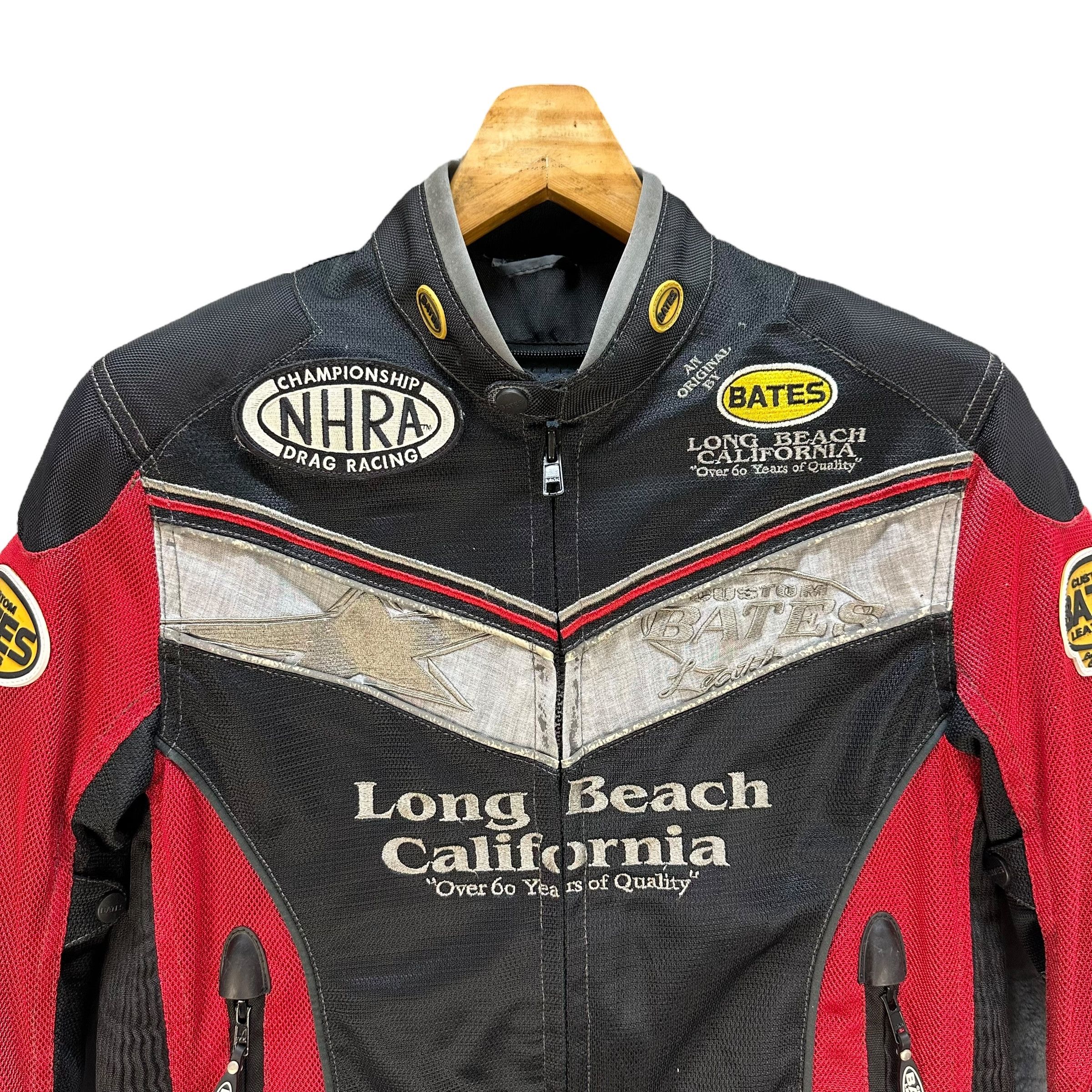 Vintage CUSTOM BATES LEATHERS NHRA Drag Racing Jacket #A53-1234 Size US M / EU 48-50 / 2 - 2 Thumbnail