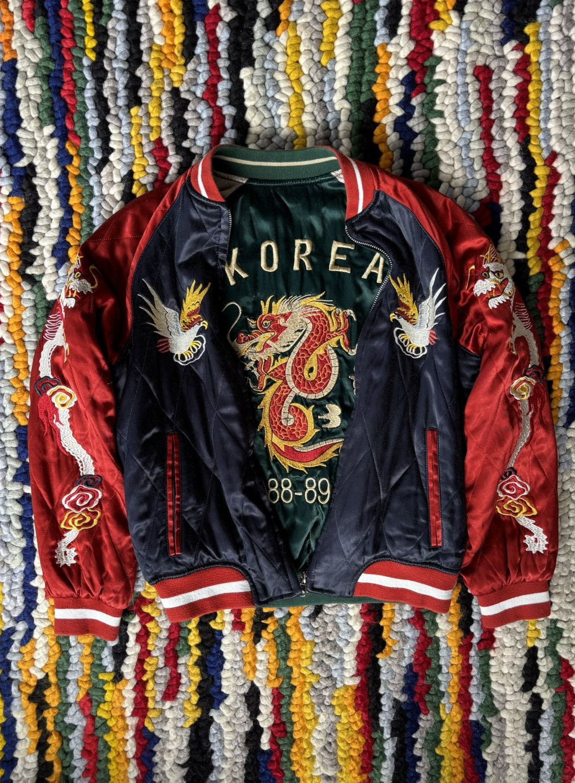 Other Sukajan 88-89 Korea Jacket Reversible Japan Size US S / EU 44-46 / 1 - 1 Thumbnail