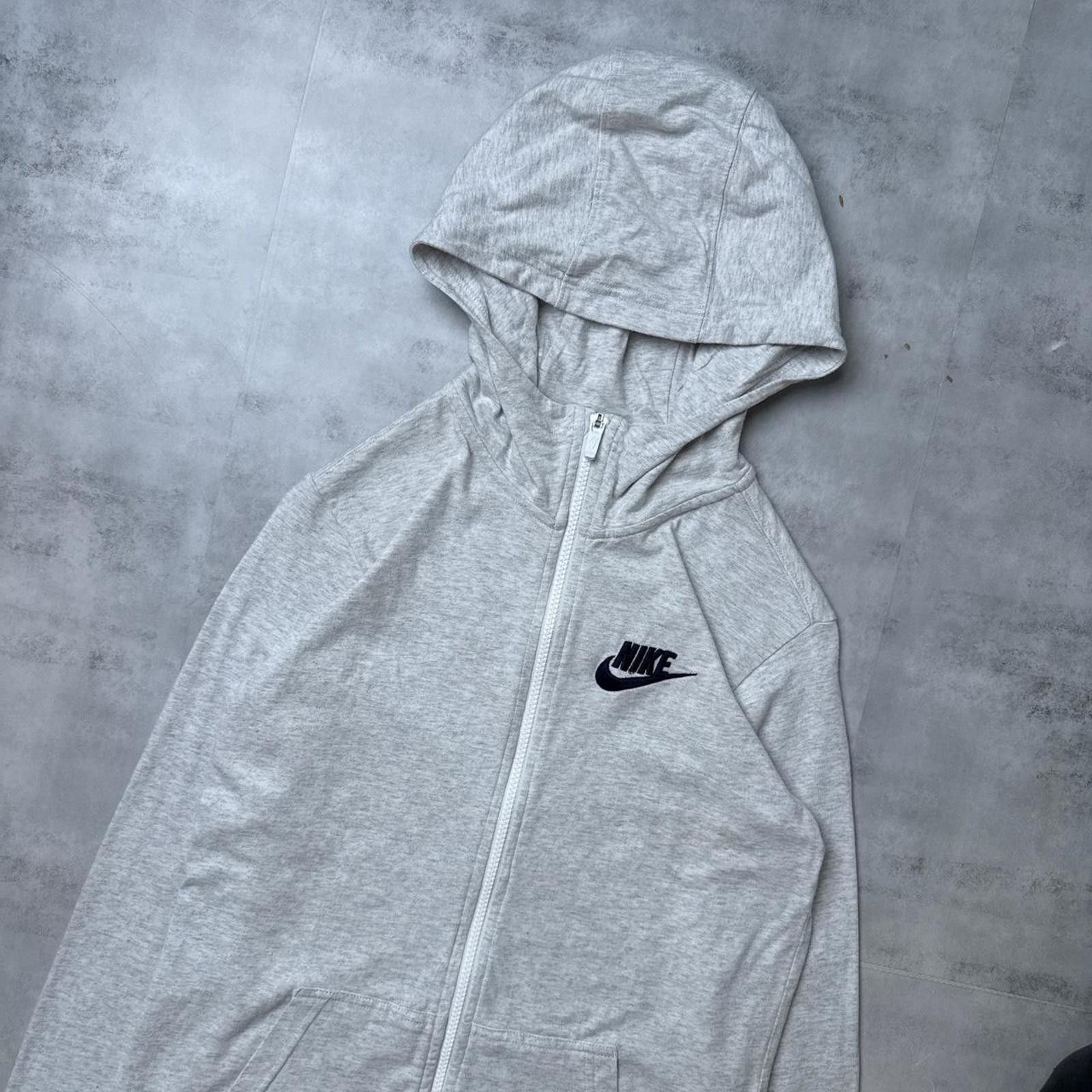 Nike Y2K Nike 00s Gray Zip Up Hoodie Jacket Size US XL / EU 56 / 4 - 4 Thumbnail