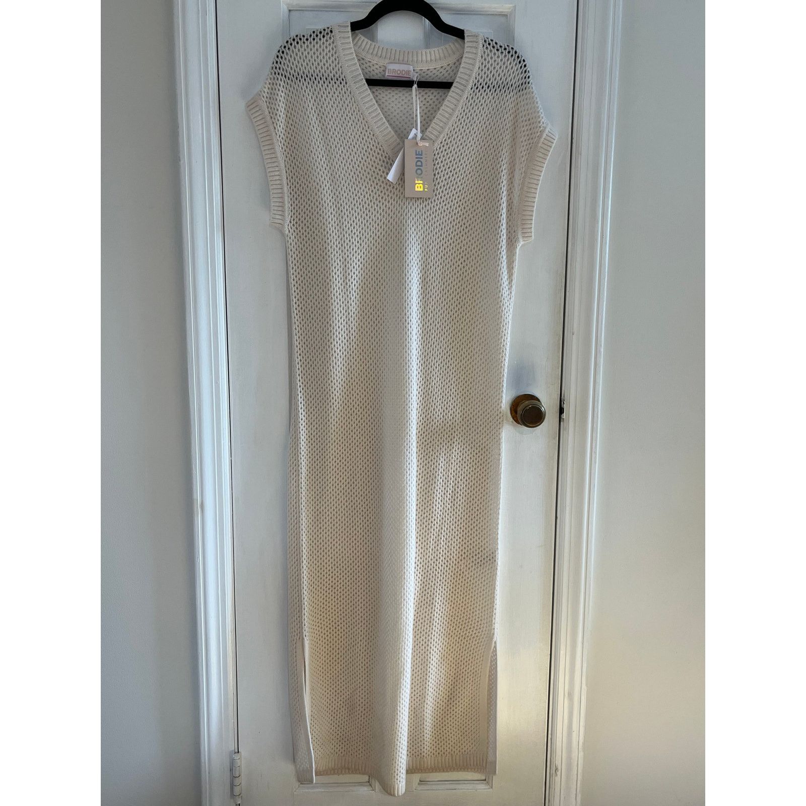 Brodie Cashmere Brodie Cashmere Knit Maxi Dress | NWT Cream Resortwear | M Size M / US 6-8 / IT 42-44 - 1 Thumbnail
