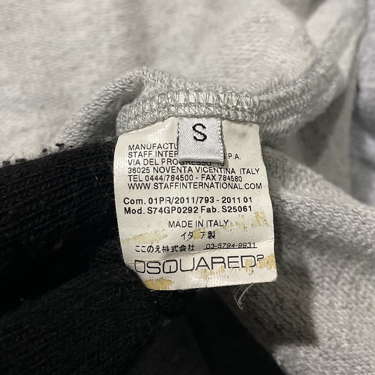 Dsquared2 Dsquared2 Distressed Zip Up Sweatshirt Size US S / EU 44-46 / 1 - 10 Thumbnail