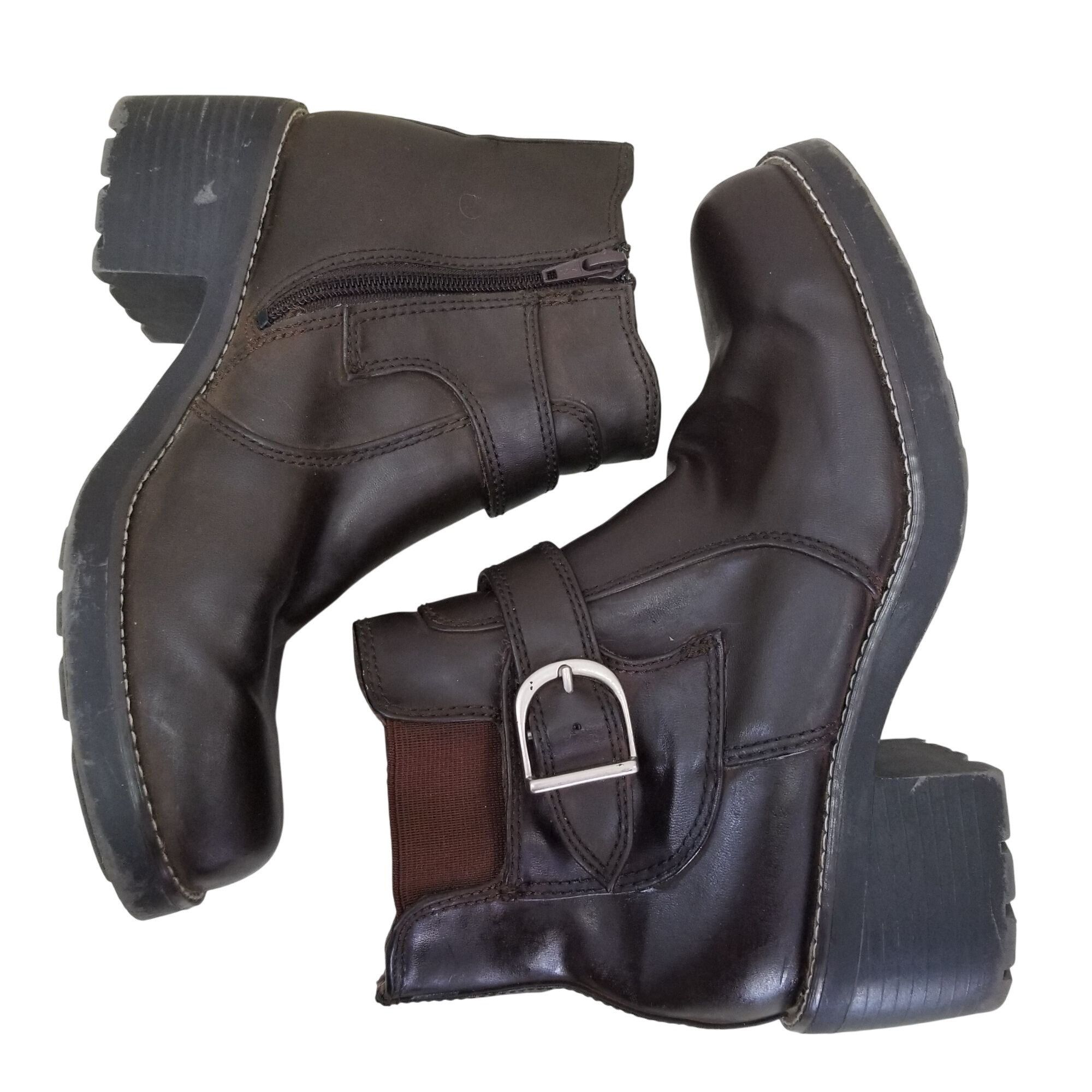 Other Rugged Outback 8M Brown Chunky Ankle Boots Platform 90s Y2K Size US 8 / IT 38 - 1 Thumbnail
