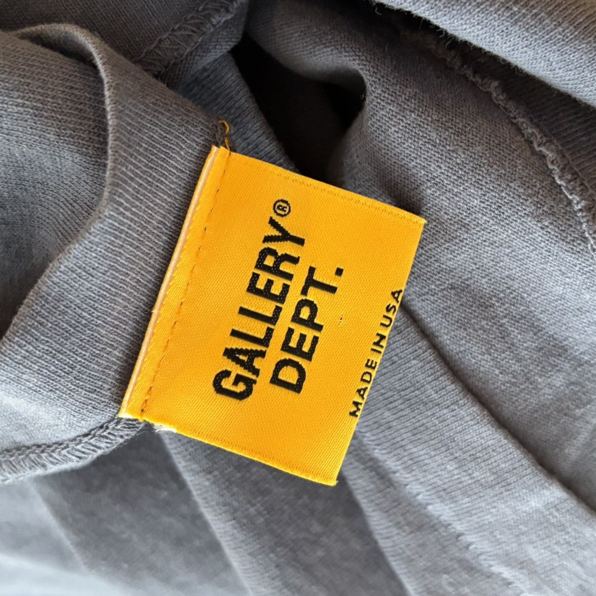 Gallery Dept. Gallery Dept Navy Yellow French Logo Long Sleeve Tee Size XL Size US XL / EU 56 / 4 - 4 Thumbnail