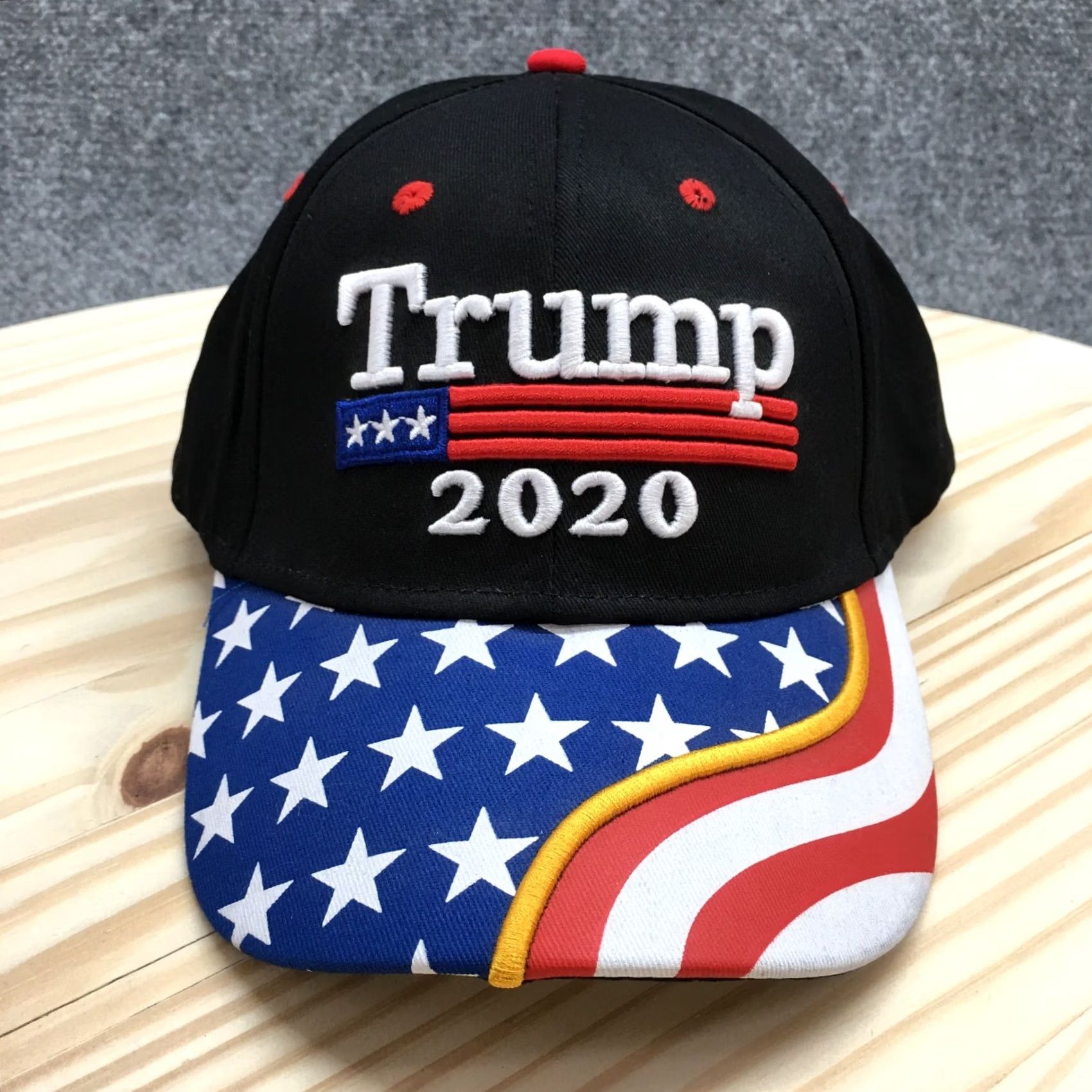 Logo 7 Trump 2020 Baseball Hat Mens Black OS Adjustable Embroidered Logo Size ONE SIZE - 2 Thumbnail