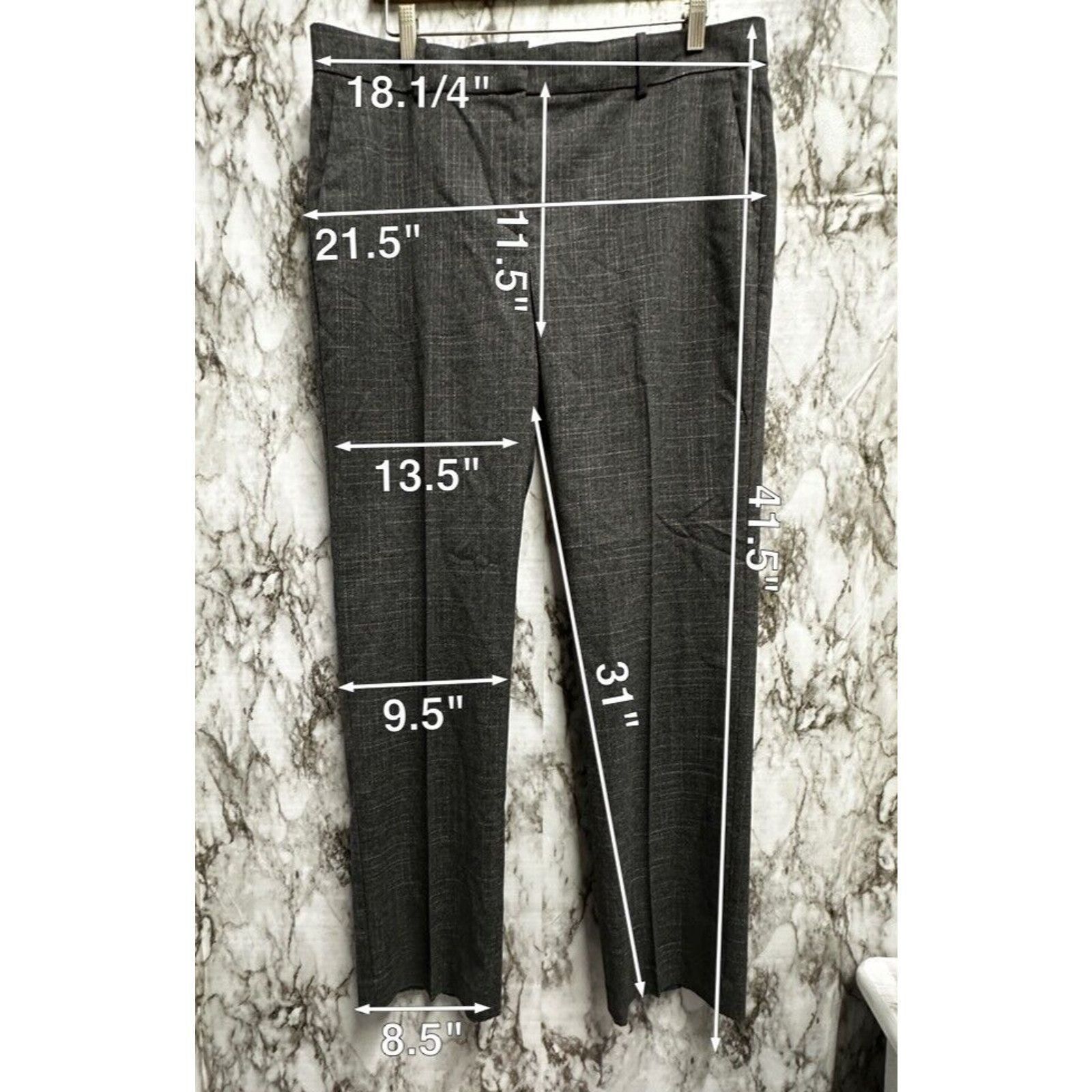 Ann Taylor Ann Taylor Classic Flat Front dress straight Pants Women 12 Size 34" / US 12 / IT 48 - 2 Thumbnail