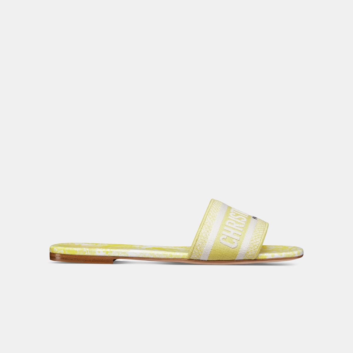 Dior o1bcso1str0226 Dioriviera Dway Slide in Lemon Yellow Size US 7 / IT 37 - 1 Thumbnail