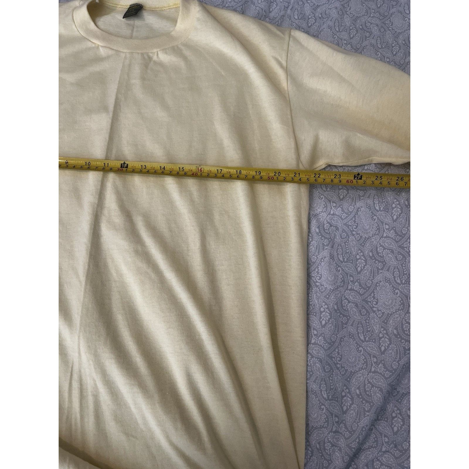 Jerzees Vintage Jerzees Single Stitch Blank T-Shirt Yellow XL Size US XL / EU 56 / 4 - 8 Thumbnail
