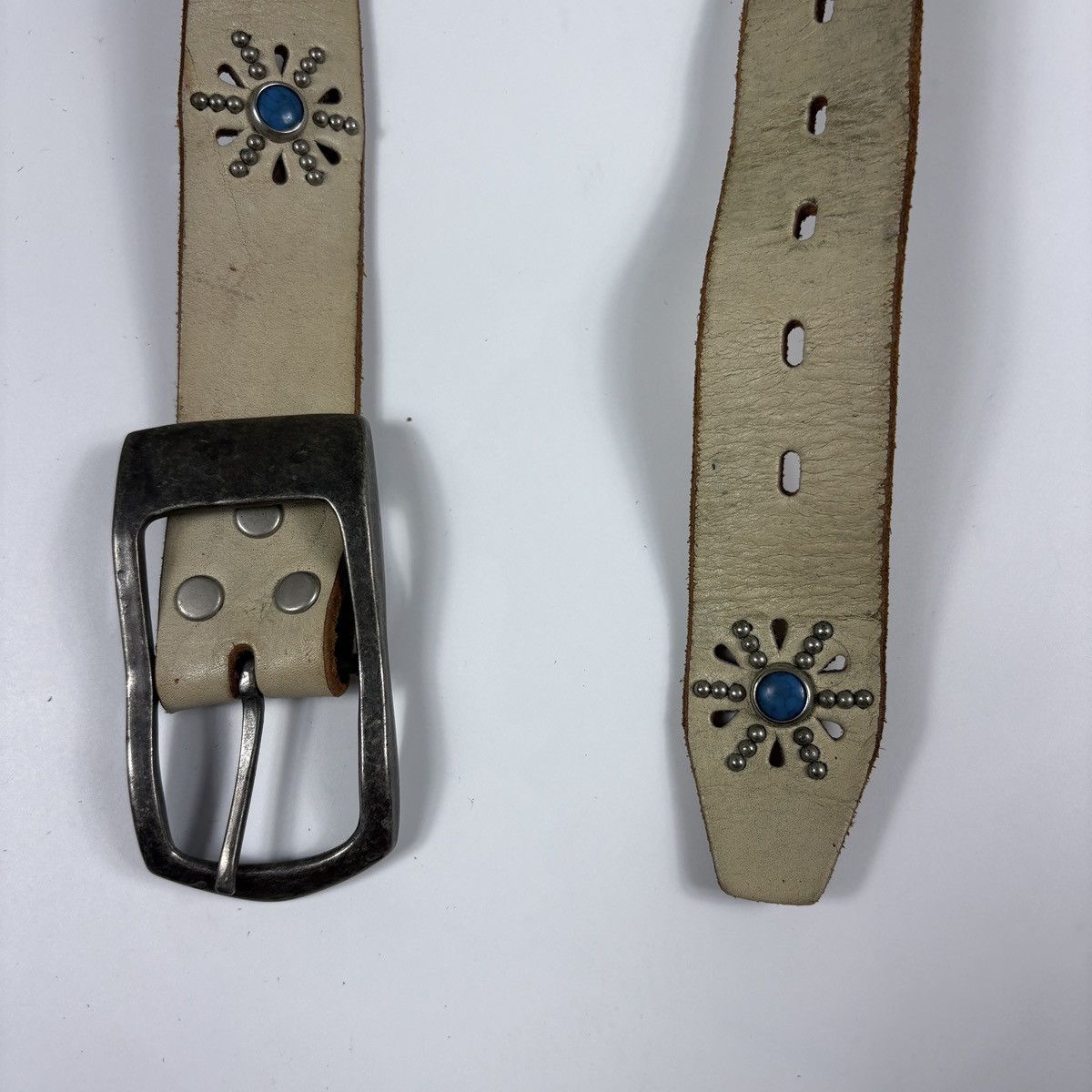 Vintage Vintage studded leather belt Size ONE SIZE - 7 Thumbnail