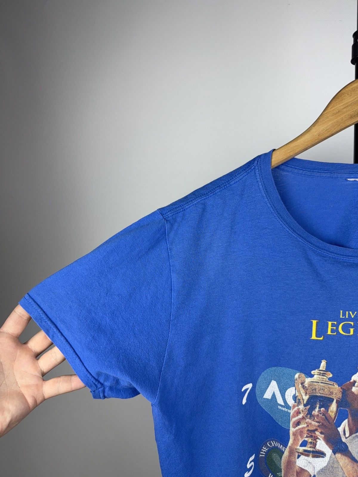 Other × Vintage 00s Novak Djokovic Living Legend Tennis Graphic Tee Size US L / EU 52-54 / 3 - 4 Thumbnail