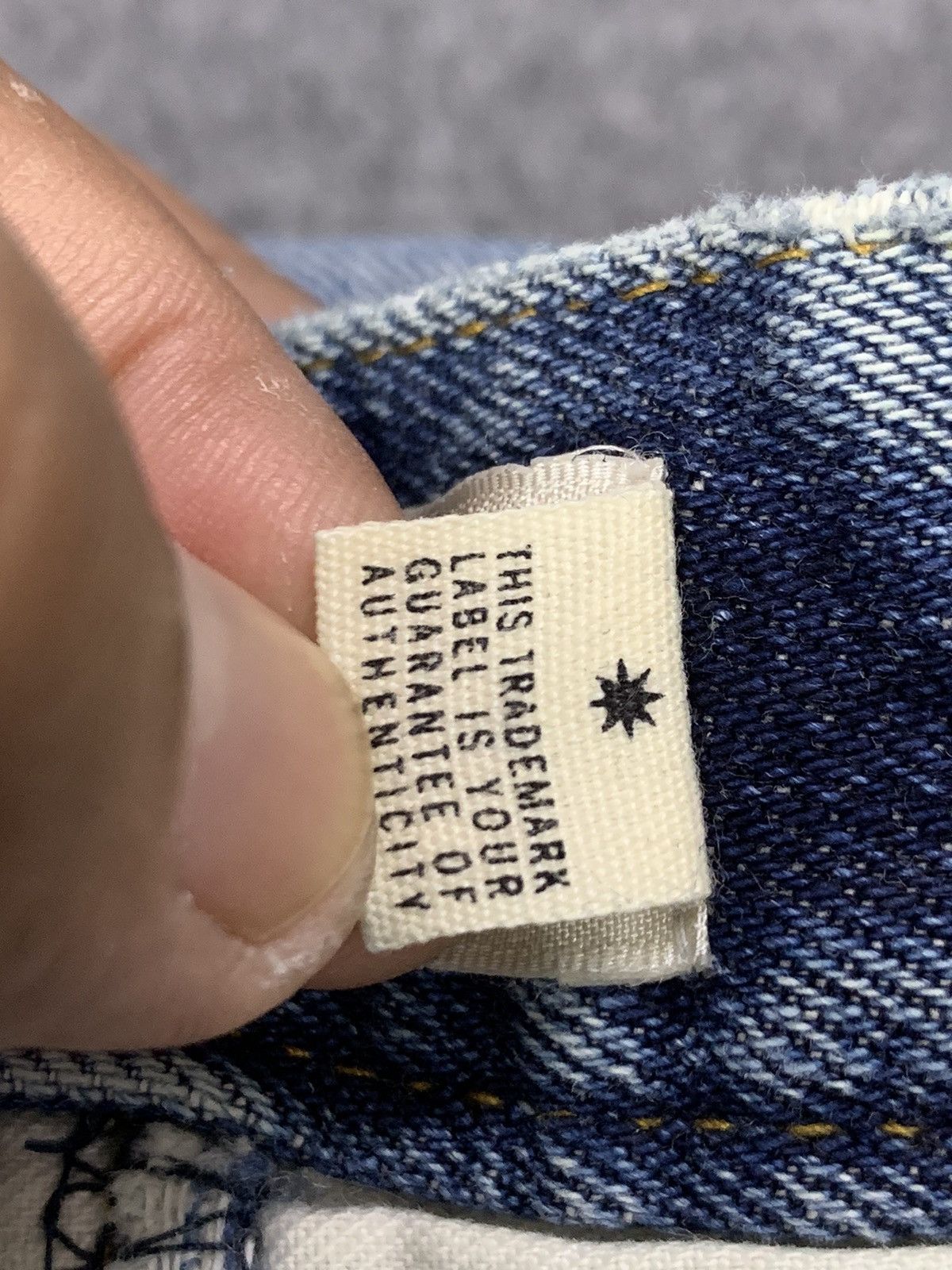 14th Addiction DISTRESSED GDC SELVEDGE DENIM & NICE FADED. Size US 31 - 8 Thumbnail