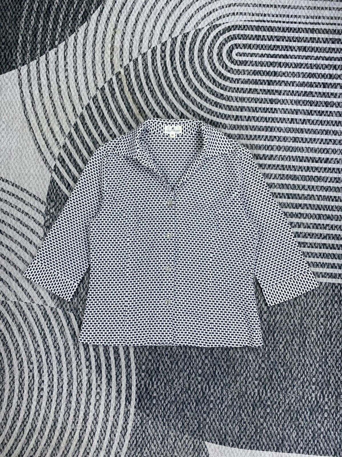 Courreges Vintage Courreges Double Collar Button Up Blouse Size S / US 4 / IT 40 - 1 Thumbnail