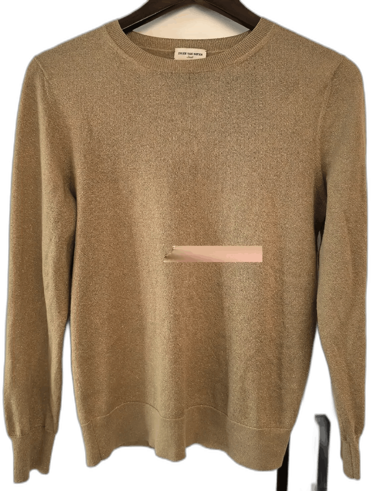 Dries Van Noten Dries Van Noten gold knit sweater Size US S / EU 44-46 / 1 - 1 Thumbnail