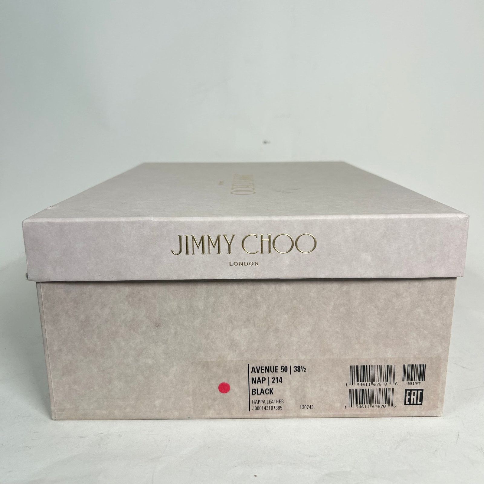 Jimmy Choo Jimmy Choo Black 85 Avenue Leather Sandal Size 38.5 Size US 8.5 / IT 38.5 - 6 Thumbnail