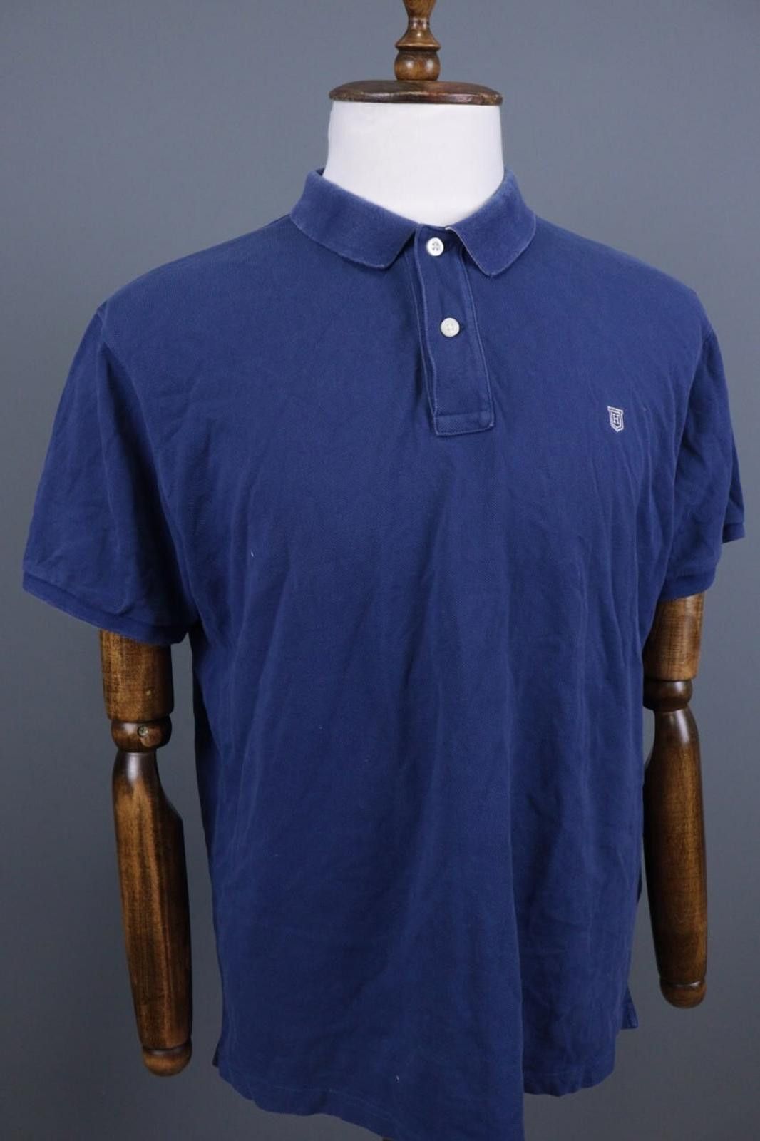 Designer Hackett London Tailored Fit Blue Polo Shirt Size 2XL Size US XXL / EU 58 / 5 - 8 Thumbnail