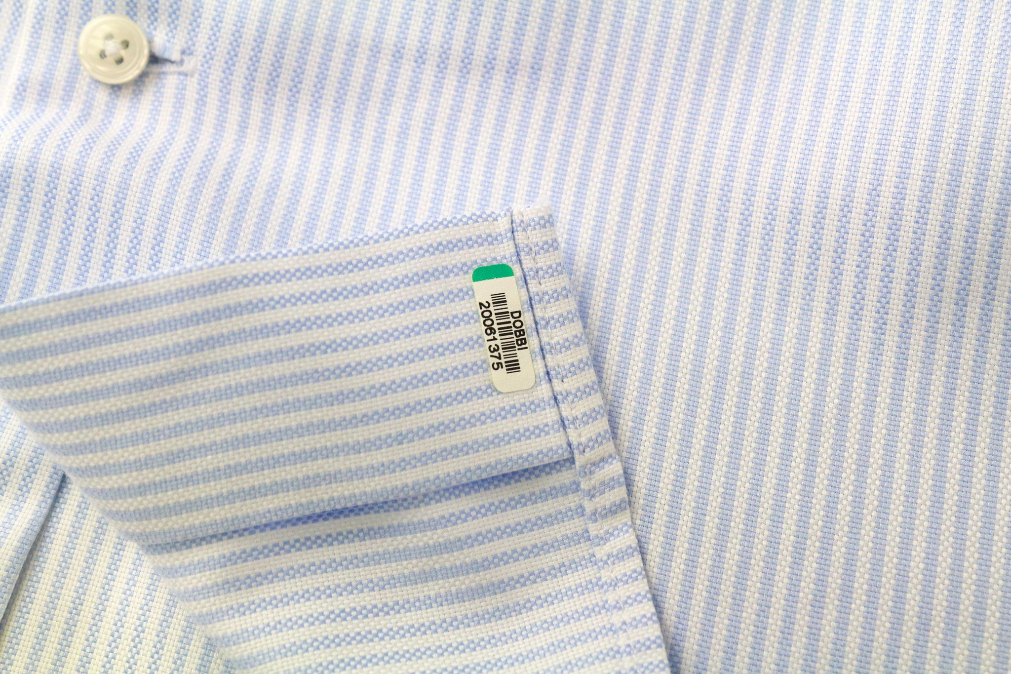 Suitsupply 42/16 1/2 Blue Cotton Extra Slim Striped Shirt 77427 Size 42R - 6 Thumbnail