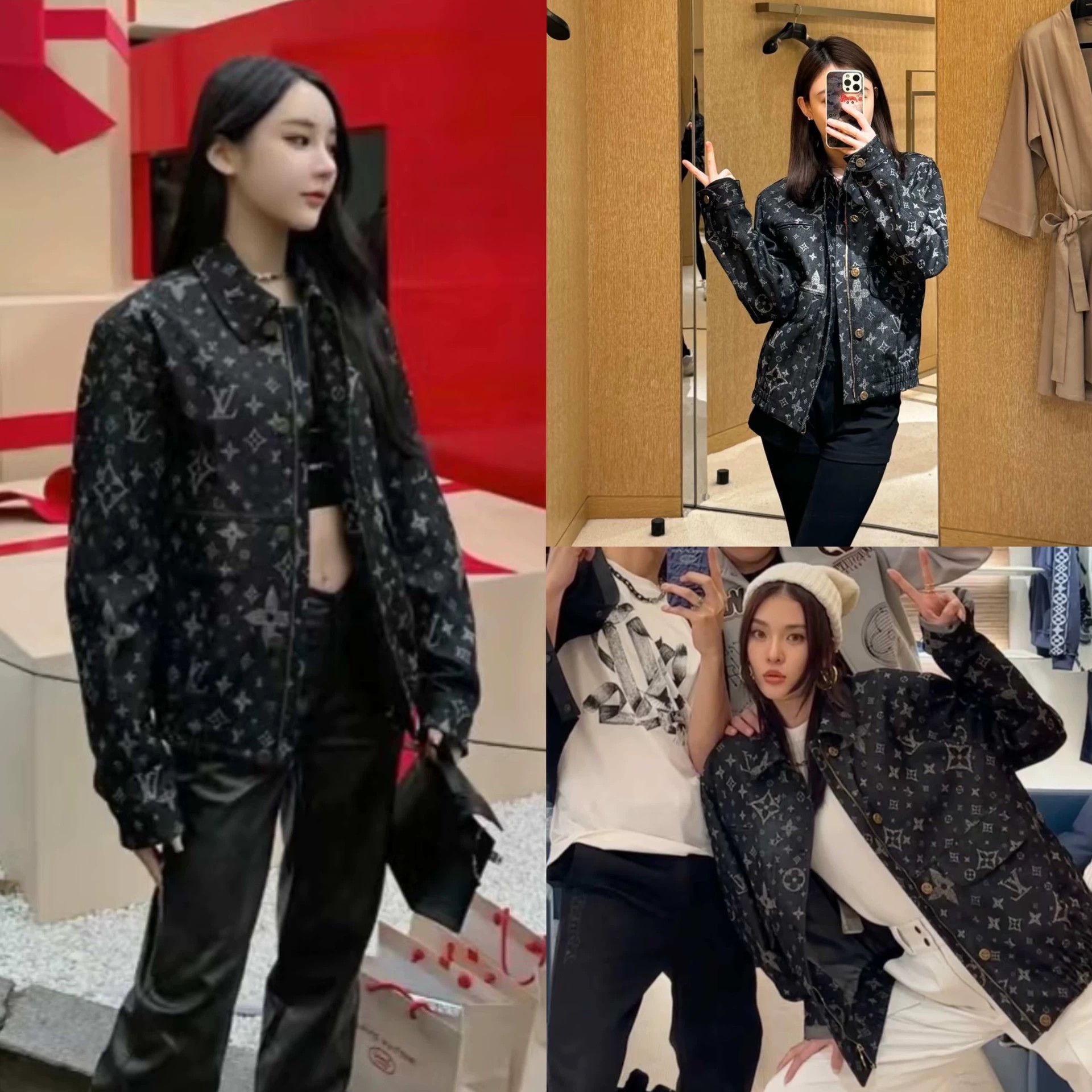 Louis Vuitton luxurious lv denim jacket with unique print Size US XXL / EU 58 / 5 - 6 Thumbnail