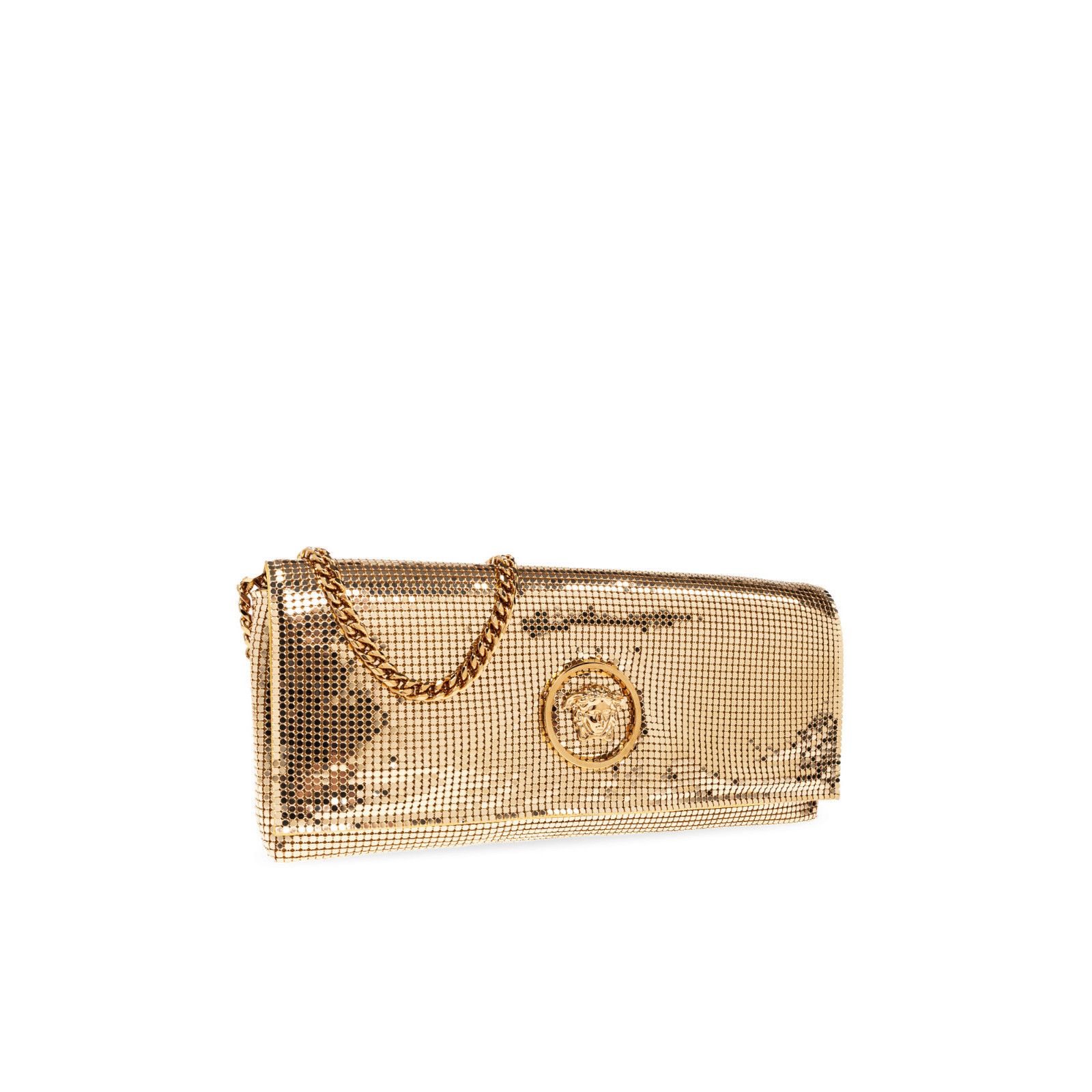 Versace VERSACE Shimmering Crystal Gold Shoulder Bag New & Authentic Size ONE SIZE - 3 Thumbnail