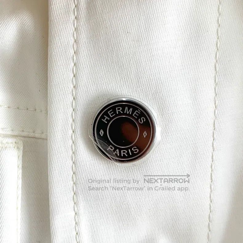 Hermes Hermes White Casual Cotton Shorts Size 42" / US 20 - 5 Thumbnail