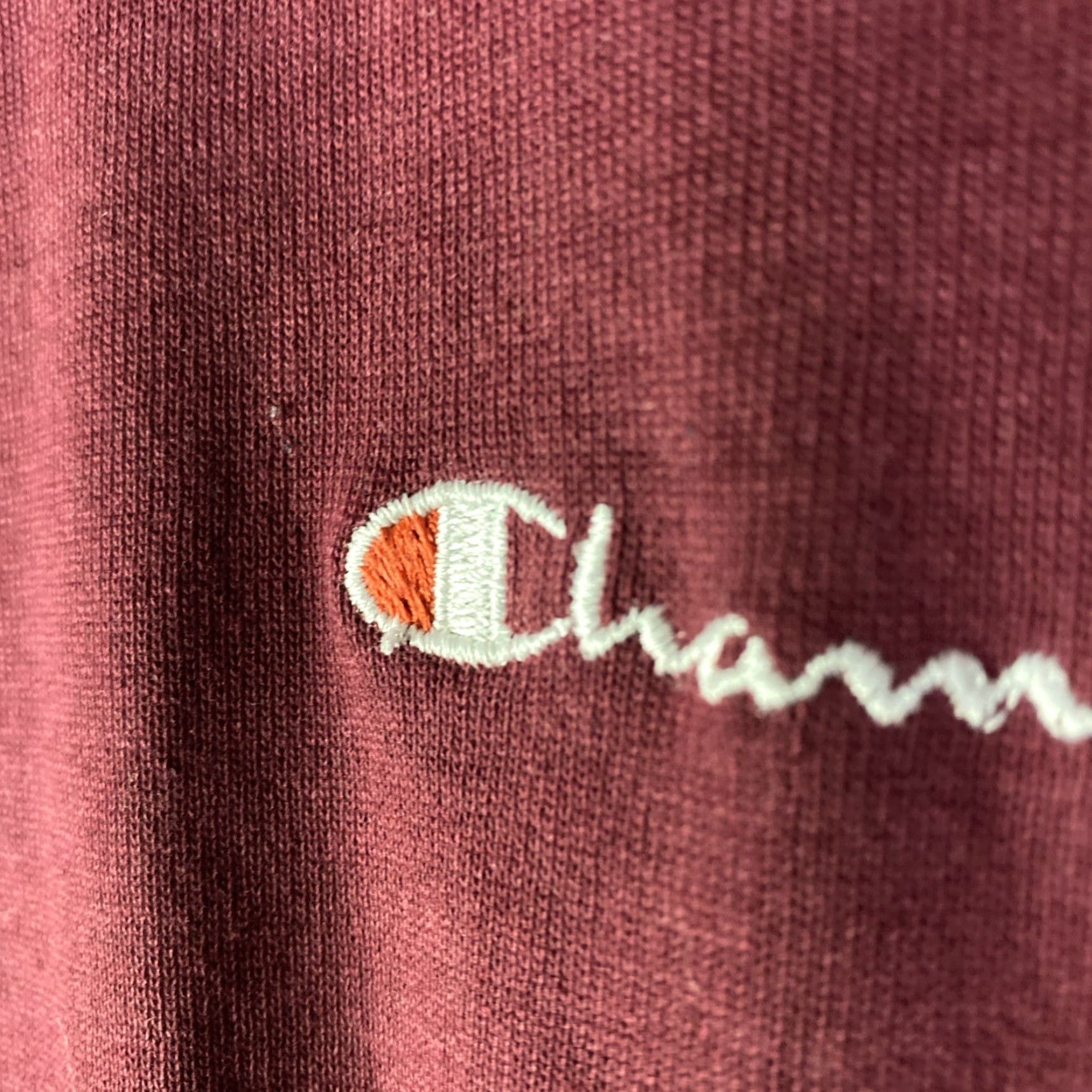Champion VINTAGE Champion Sweatshirt Crewneck Mens XL Maroon Red Fade 90s Pullover Size US XL / EU 56 / 4 - 4 Thumbnail