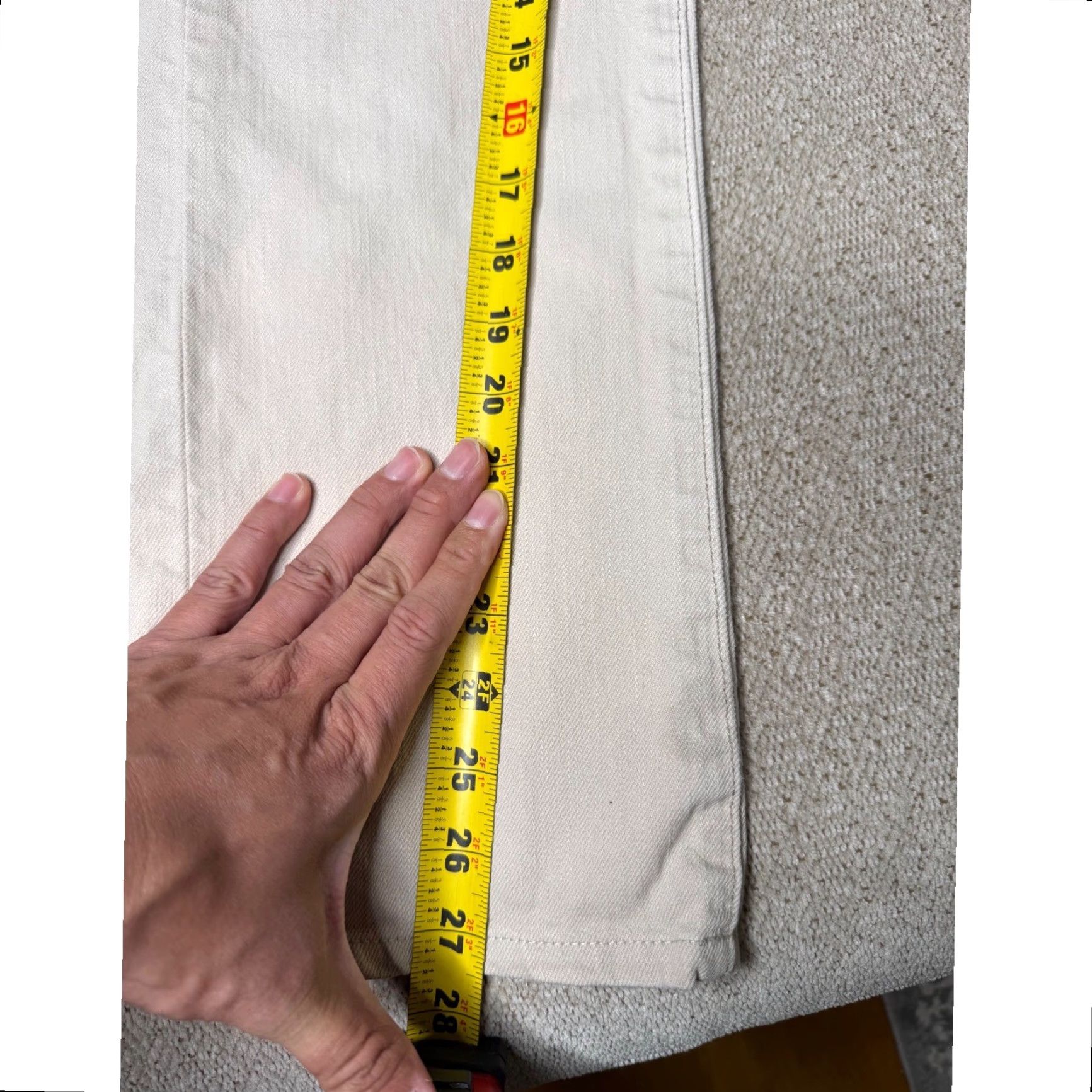 Polo Ralph Lauren Vtg Polo Ralph Lauren Jeans Slim Straight Hudson Bone Wash 34x30 Denim Men Beige Slim Straight Pocket Five Pocket Modern Ralph Lauren Jeans Mens Size US S / EU 44-46 / 1 - 7 Thumbnail