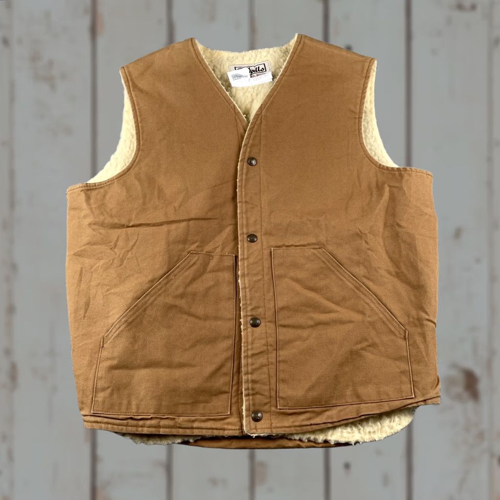 Walls VINTAGE Walls Blizzard Pruf Workwear Vest Mens L Brown Fleece Lined USA 90s Size US L / EU 52-54 / 3 - 1 Thumbnail