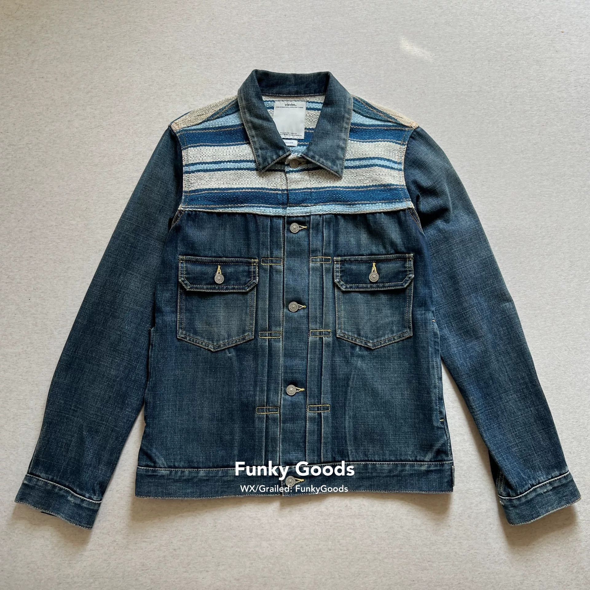 Visvim Visvim 101 Jkt Indigo Stripe Tokyo Exclusive Size US L / EU 52-54 / 3 - 1 Thumbnail