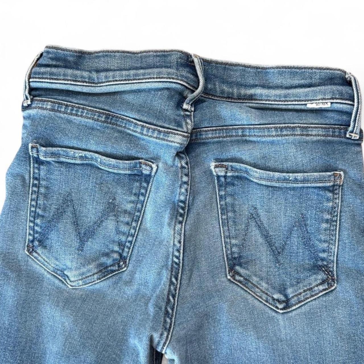 MOTHER MOTHER The Mid Rise Dazzler Ankle Fray 5-Pocket Jeans. 27 Size 27" / US 4 / IT 40 - 11 Thumbnail