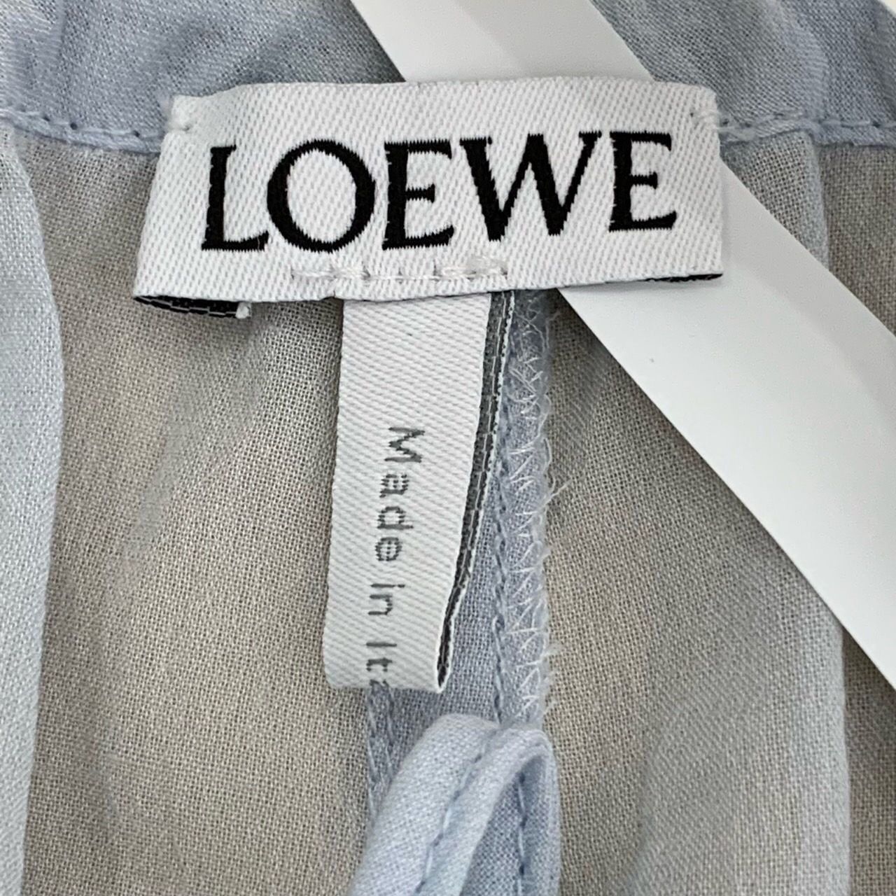 Loewe Loewe Bohemian-Style Round-Neck Blue Long-Sleeve Dress Size XXS / US 00 / IT 34 - 5 Thumbnail