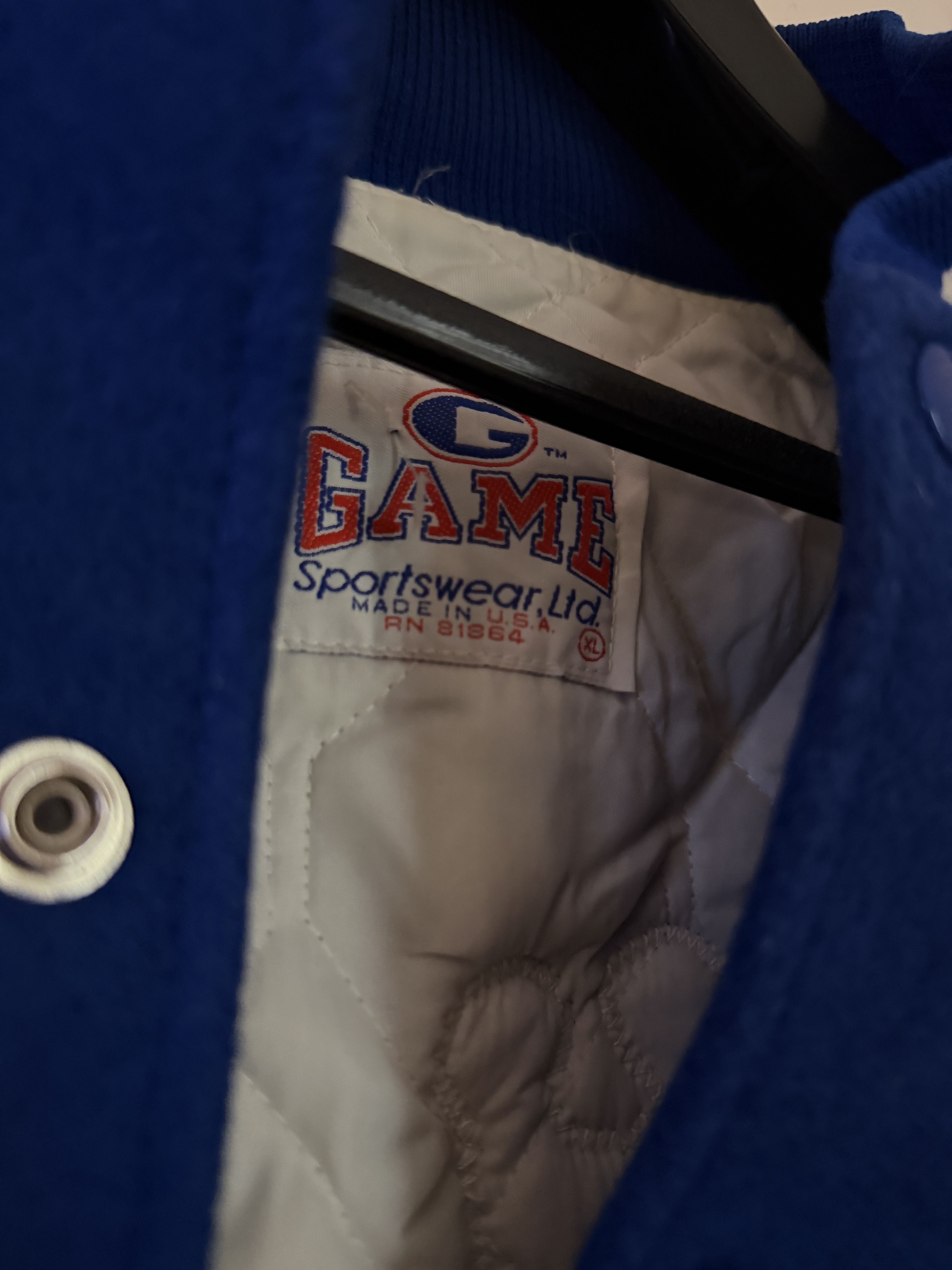 Other Blue Vintage Leather Varsity Jacket Royals Size US XL / EU 56 / 4 - 6 Thumbnail