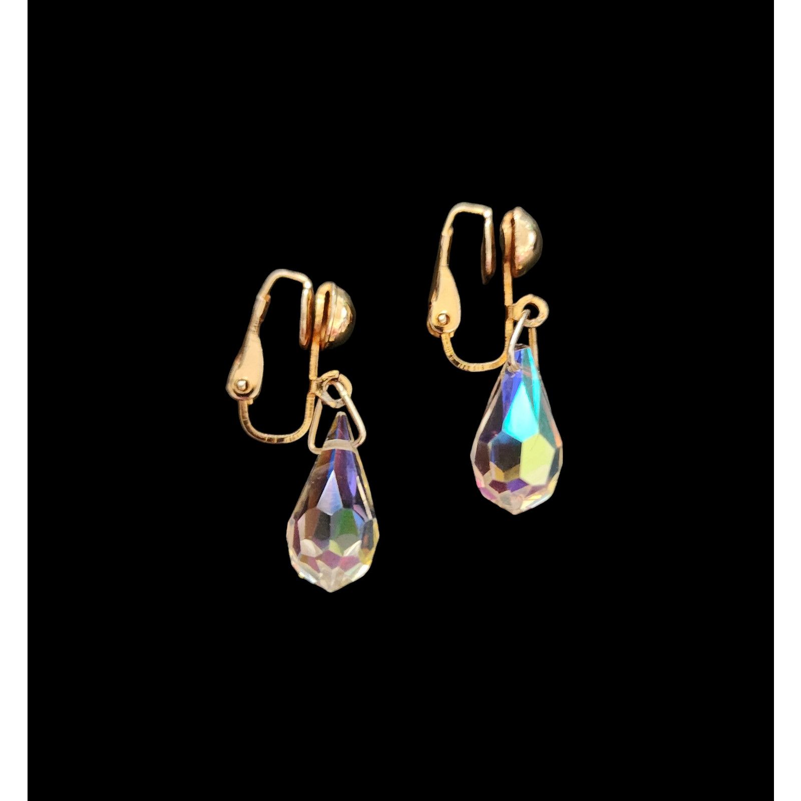 Sarah Flint Vintage Sarah Coventry aurora borealis AB crystal clip on Size ONE SIZE - 2 Thumbnail