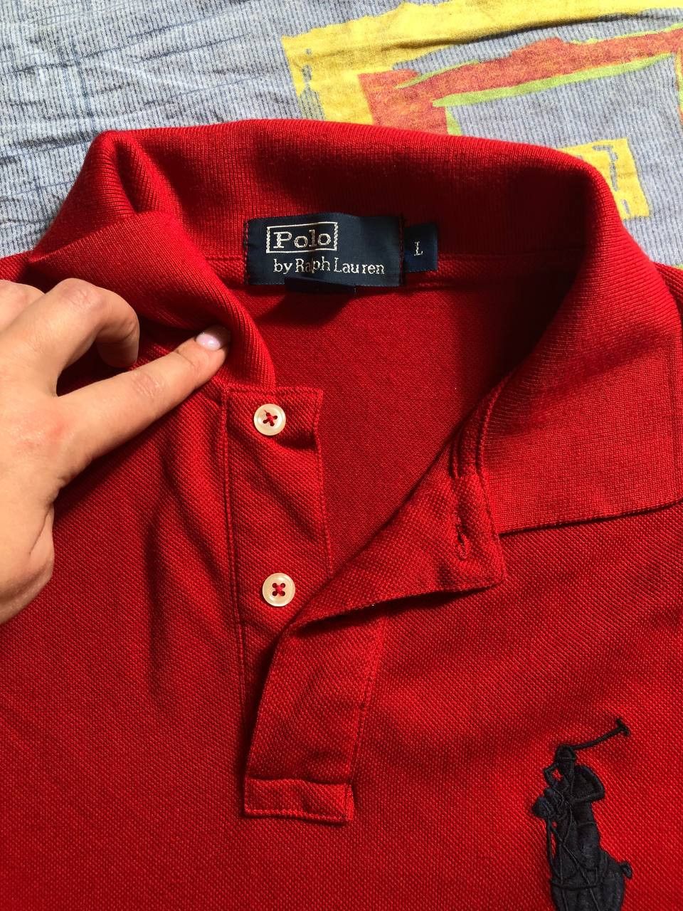 Polo Ralph Lauren × Vintage Vintage Polo Ralph Lauren - navy big horse polo shirt Size US L / EU 52-54 / 3 - 5 Thumbnail