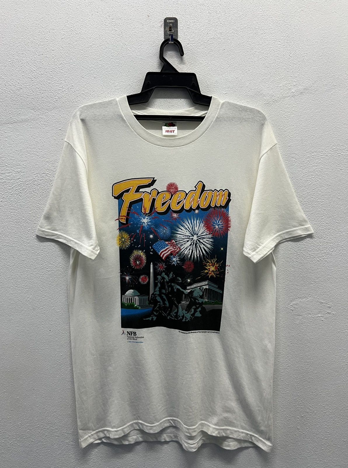 Fruit Of The Loom × Vintage VINTAGE FREEDOM NFB NATIONAL FEDERATION OF THE BLIND SHIRT Size US M / EU 48-50 / 2 - 1 Thumbnail