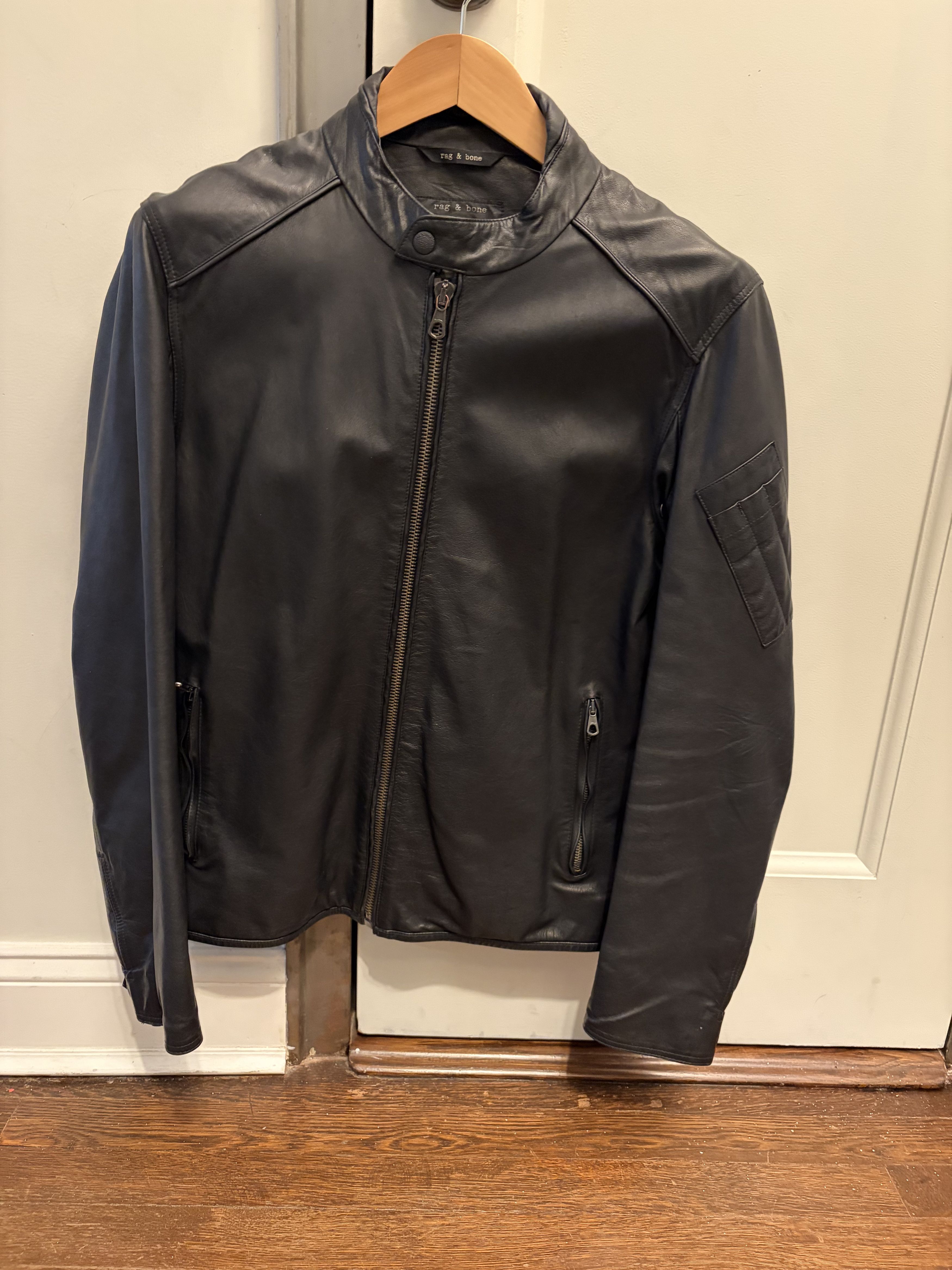 Rag & Bone Rag & Bone leather Cafe Racer jacket Size US S / EU 44-46 / 1 - 1 Thumbnail