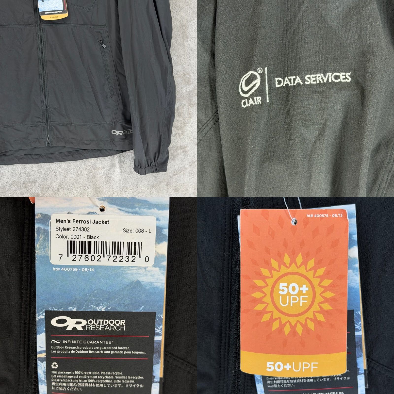 Outdoor Research Outdoor Research Ferrosi Jacket Mens Black Softshell Full Zip L NWT Size US L / EU 52-54 / 3 - 8 Thumbnail