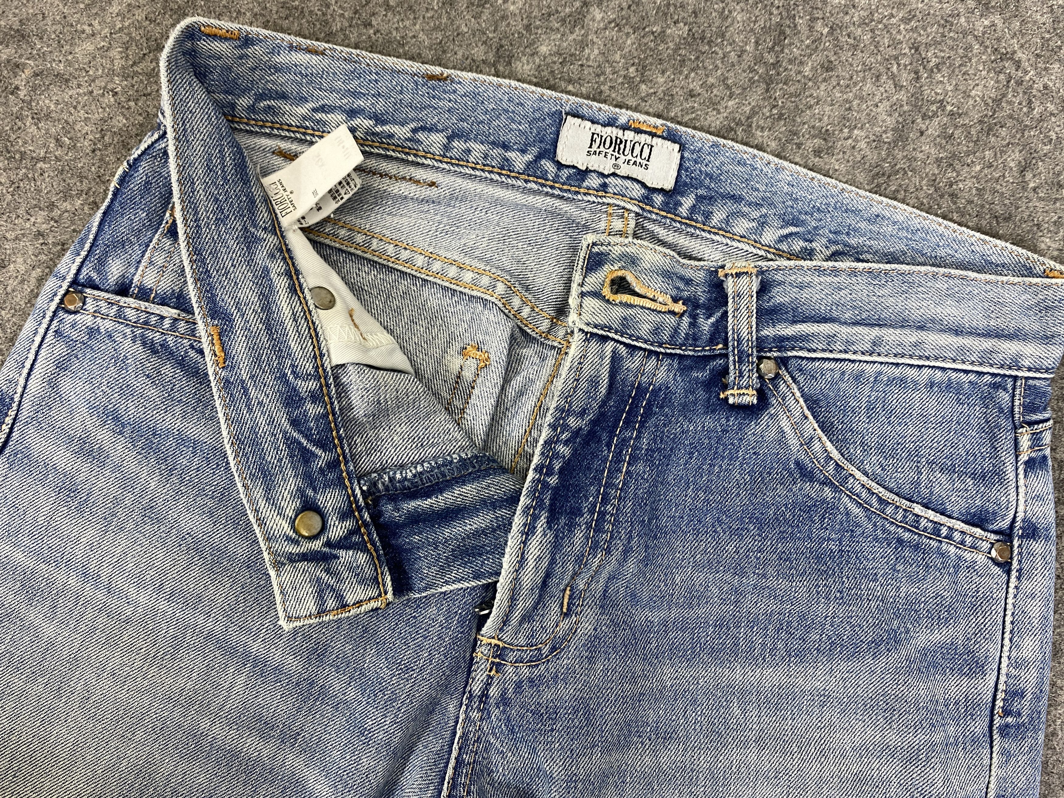 Japanese Brand Redline Vintage Fiorucci Jeans 27x24 - JN3243 Size US 27 - 6 Thumbnail