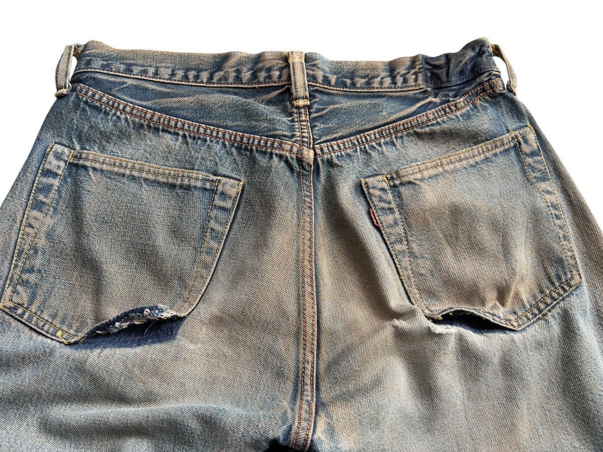 The Real McCoy's Vintage Mccoy Distressed Mudwash Denim Jeans 31x29 Size US 31 - 8 Thumbnail